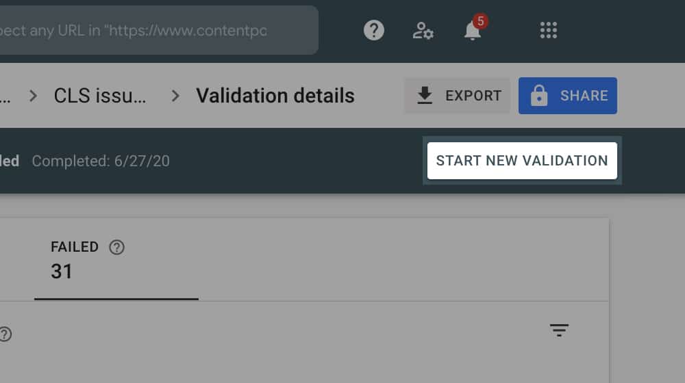 Start New Validation